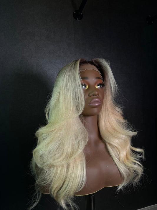 Aurora Blonde 6x6 HD 20” closure wig