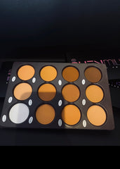 Medium-donker mat contourpalet groot