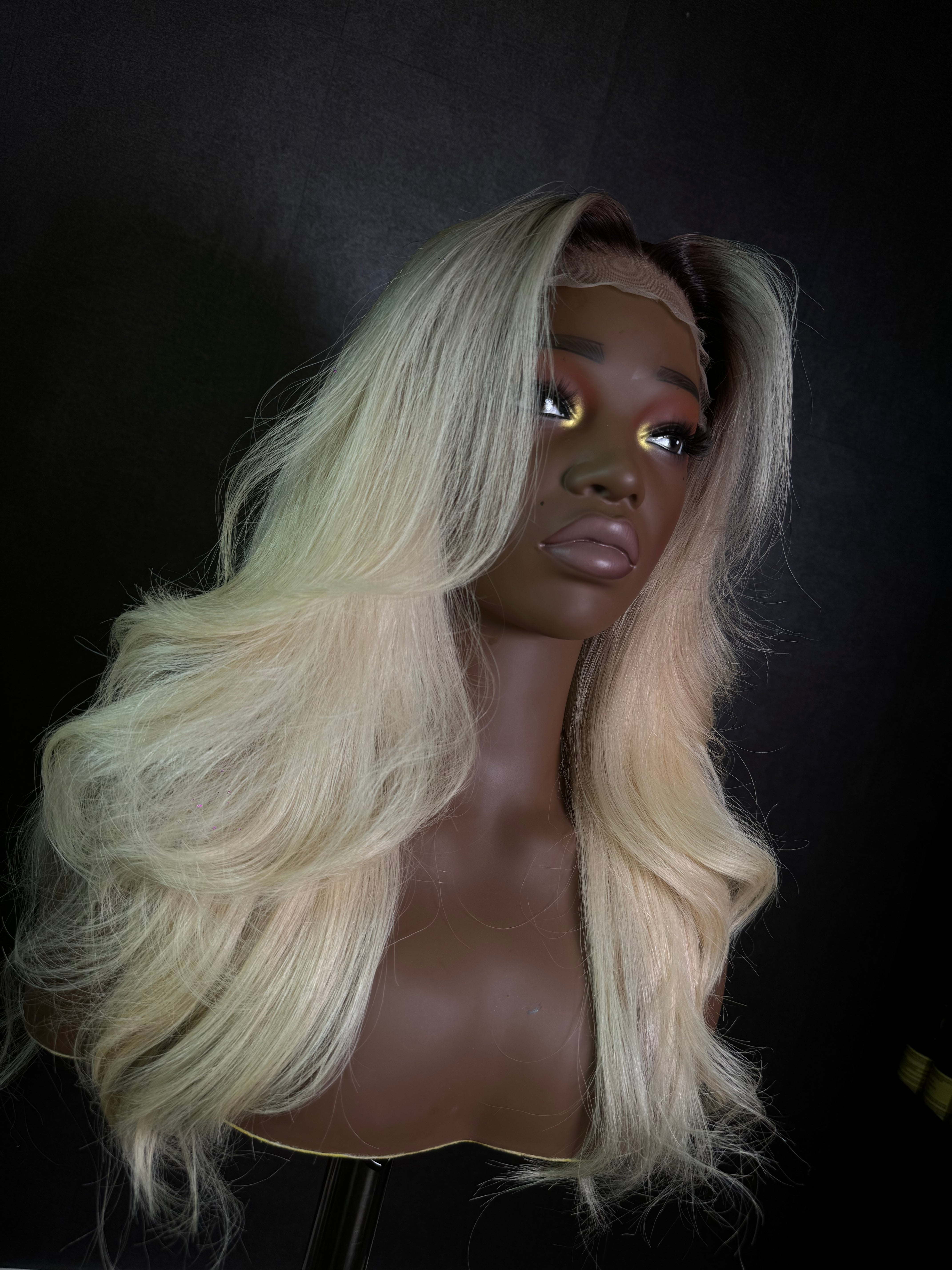 Aurora Blonde 6x6 HD 20” closure wig