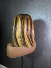 Caramel swirl Cambodian virgin 6x6 HD closure wig